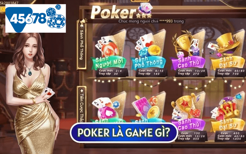 POKER là tựa game bài quen thuộc có tên gọi khác là Xì phé hay Xì tố