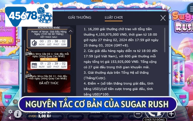 Có thể nói rằng NỔ HŨ SUGAR RUSH là một trong những tựa game dễ chơi và dễ trúng nhất