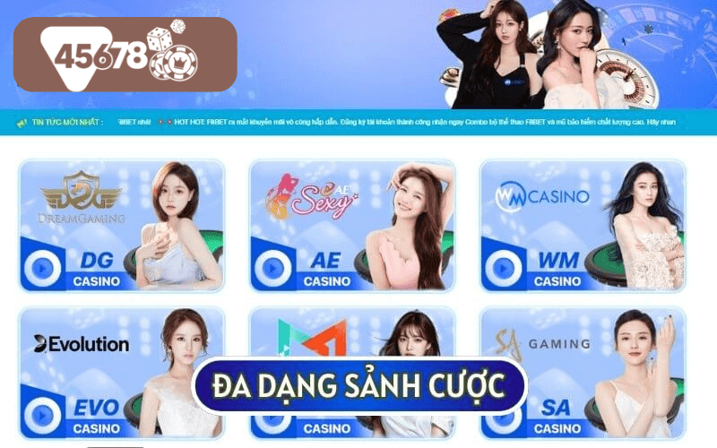 Tại SẢNH LIVE 45678 bạn sẽ được lựa chọn một phòng cược phù hợp với mình